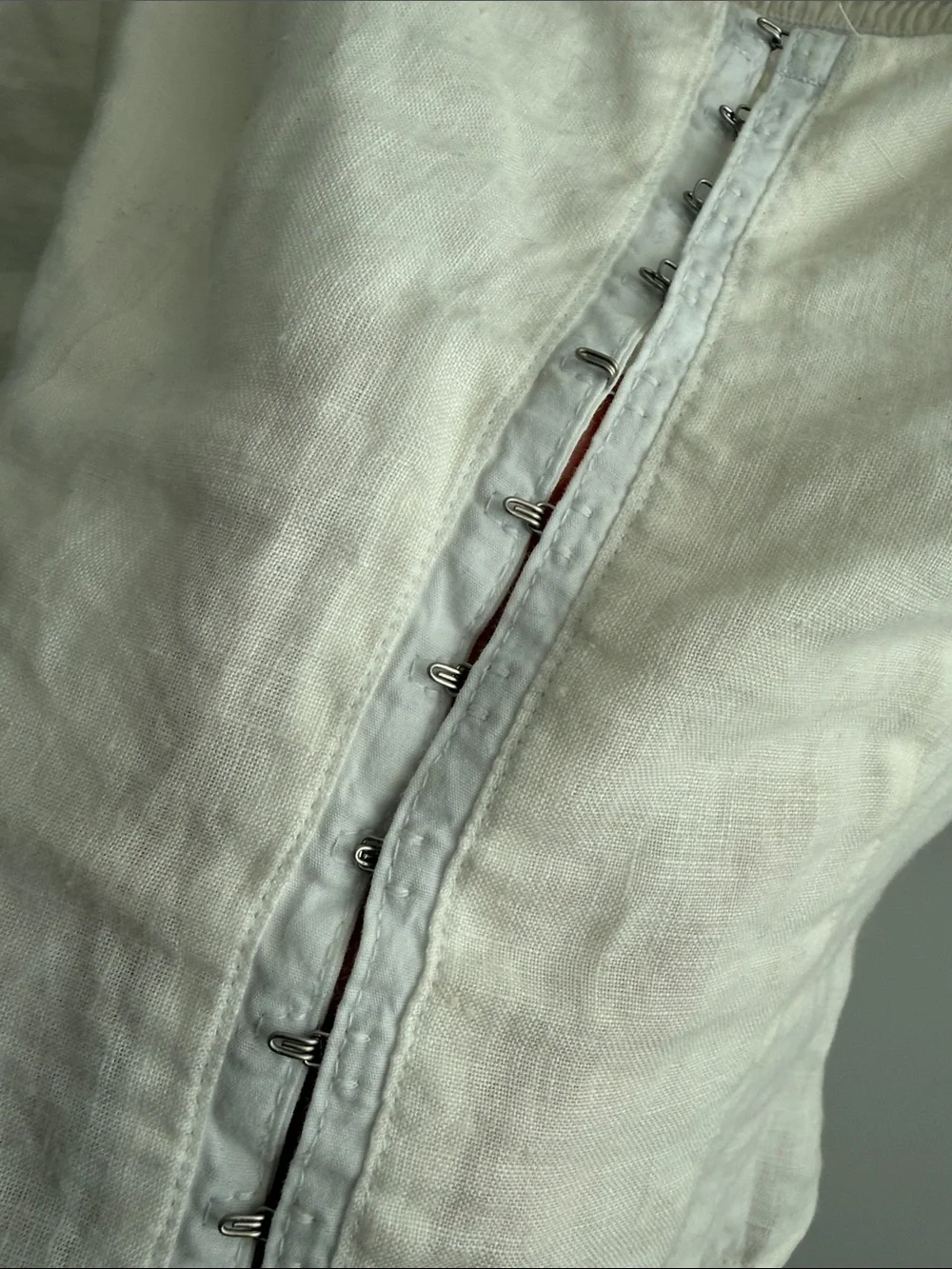 Reformation White Puff-Sleeve Linen Blouse